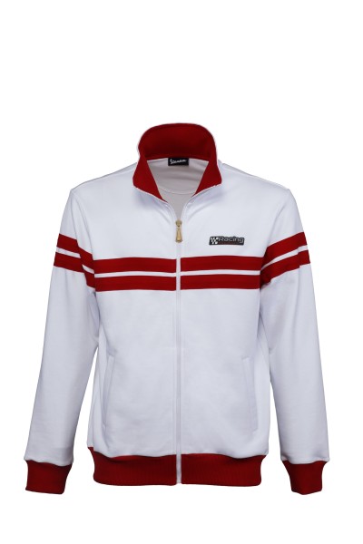 Vespa Sweatshirt Jacket Racing Sixties 60s white / red