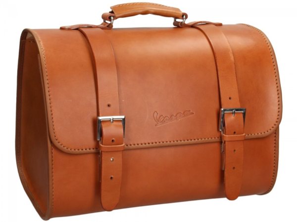Original Vespa leather bag - Brown