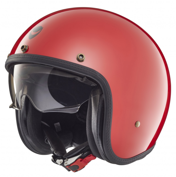 Helmo Milano jet helmet, Audace, red
