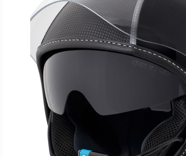 Sun visor inside for Piaggio Demi Jet helmet, Carbonskin